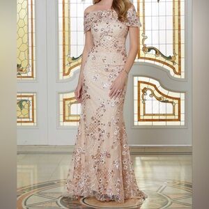 Mother of the bride, groom, prom, beaded gown